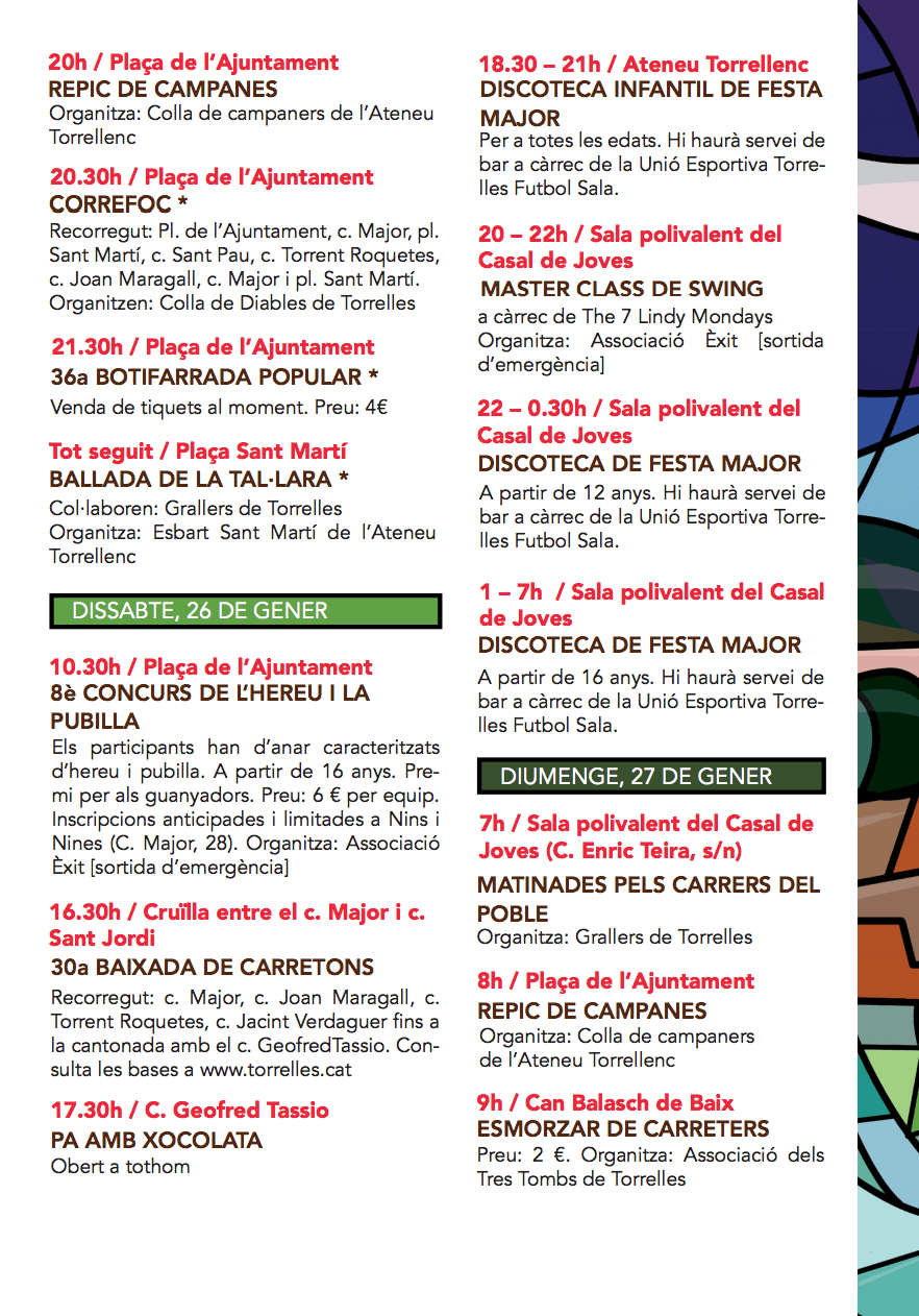 Festa Major de Sant Pau de Torrelles de Llobregat 2019 - Programa d'activitats 2 