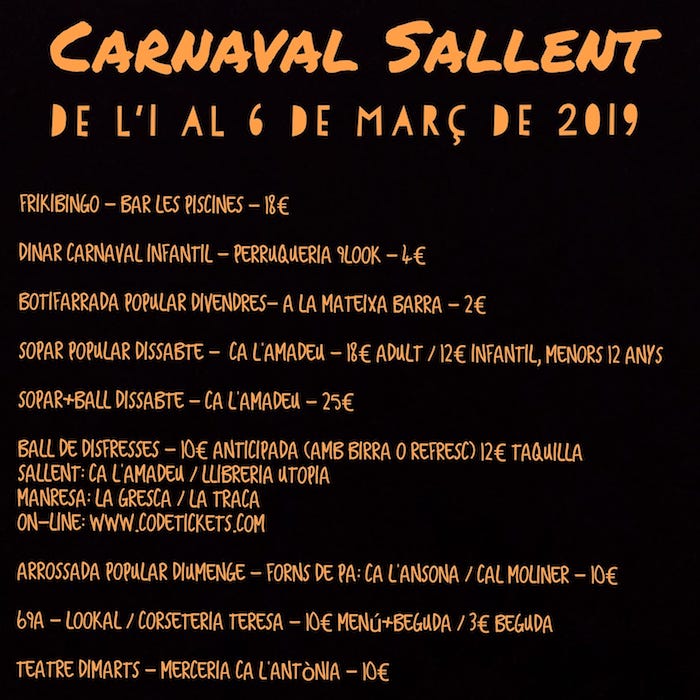 carnaval de sallent - 2019