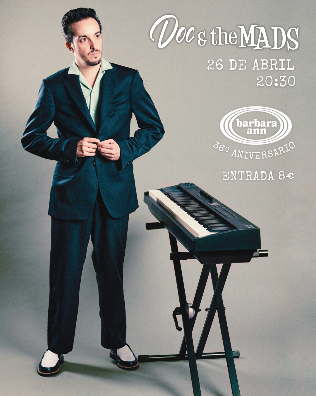 Doc and the Mads | 36e aniversari del Barbara Ann  (Doc and the Mads )  a Barcelona  - concert a Barcelona - concerts catalunya - agenda cap de setmana - que fer aquest cap de setmana - que fer avui