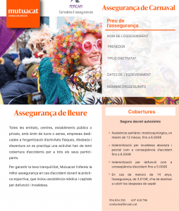 ASSEGURANCES PER FESTES - ASSEGURANCES PER CARNAVAL