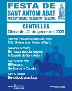 FESTA DE SANT ANTONI ABAT - CENTELLES - FIRES I FESTES - TRADICIONS