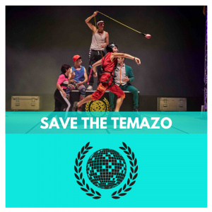 espectacle de circ - save the temazo - activitats amb nens - animacio infantil - teatre - gonzalo santamaria