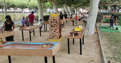 dojcs - instalacions per esdeveniments - jocs de fusta per festes - jocs gegants per festes - talleristes