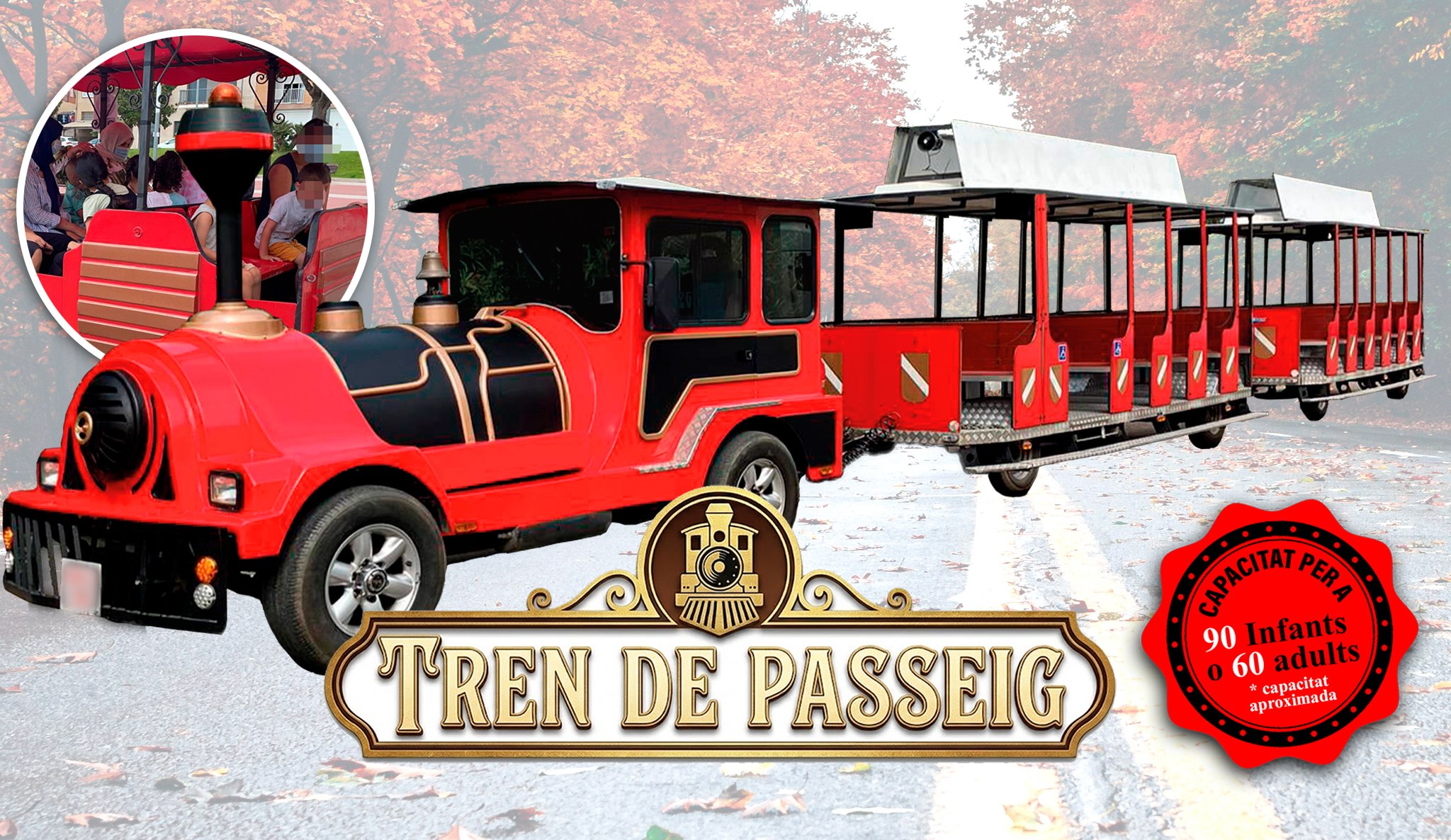XOU´S – TREN DE PASSEIG PER ESDEVENIMENTS