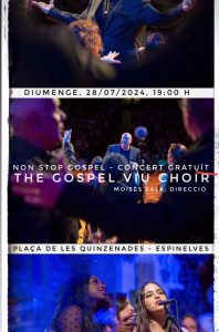 Non stop gospel 20  (The Gospel Viu Choir)  a Espinelves - concert a Espinelves- concerts catalunya - agenda cap de setmana - que fer aquest cap de setmana - que fer avui