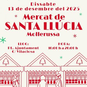 Mercat de Santa Llúcia a Mollerussa a Mollerussa 2025- fires i festes - fires i festes aquest cap de setmana - que fer aquest cap de setmana - fires i festes avui - que fer avui - fires i festes catalunya - fires catalunya - fires i festes aquest cap de setmana - fires i festes 2024