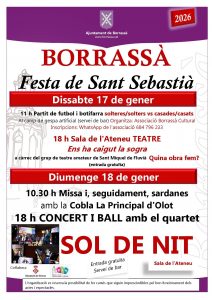 Festa de Sant Sebastià de Borrassà a Borrassà 2026- que fer a Borrassà- - que fer aquest cap de setmana - que fer avui - agenda cap de setmana - que fer avui amb nens - fire i festes 2024
