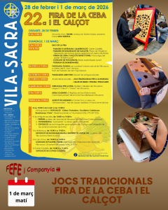 Farcell de jocs tradicionals a Vila-Sacra - que fer a Vila-Sacra- que fer amb nens - que fer amb nens avui - que fer amb nens aquest cap de setmana - que fer aquest cap de setmana - espectacles infantils - que fer avui amb nens 