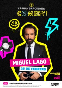 Lago Comedy Club (Miguel Lago)  a Barcelona - Espectacle humor avui - que fer avui - que aquest cap de setmana - agenda de cap de setmana