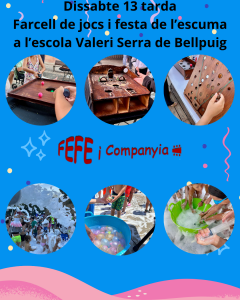 Festa d'escuma i jocs tradicionals a Bellpuig - que fer amb nens - que fer amb nens avui - que fer amb nens aquest cap de setmana - que fer aquest cap de setmana - espectacles infantils - que fer avui amb nens