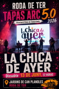 TAPAR ARC 5.0 RODA DE TER a RODA DE TER - concert a RODA DE TER- concerts catalunya - agenda cap de setmana - que fer aquest cap de setmana - que fer avui