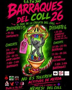 Barraques del Coll a Barcelona - concert a Barcelona- concerts catalunya - agenda cap de setmana - que fer aquest cap de setmana - que fer avui