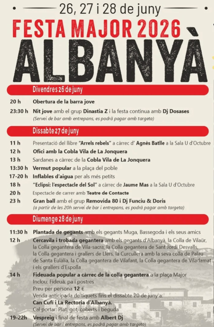 Festa Major d’Albanyà