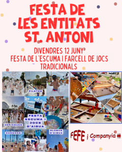 festa d'escuma i jocs tradicionals a Sant Antoni - que fer amb nens - que fer amb nens avui - que fer amb nens aquest cap de setmana - que fer aquest cap de setmana - espectacles infantils - que fer avui amb nens