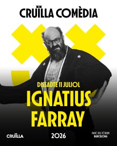 Monòleg (Ignatius Farray)  a Barcelona - Espectacle humor avui - que fer avui - que aquest cap de setmana - agenda de cap de setmana