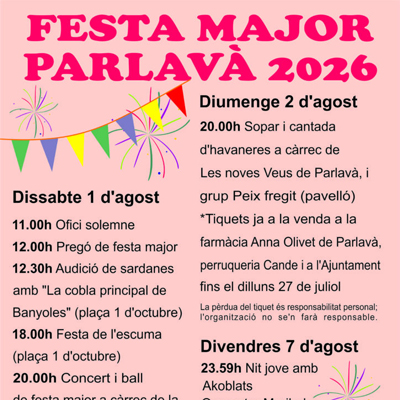 Festa Major de Parlavà
