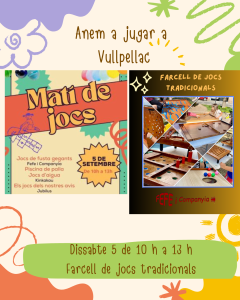 Farcell de jocs tradicionals a Vullpellac - que fer a Vullpellac- que fer amb nens - que fer amb nens avui - que fer amb nens aquest cap de setmana - que fer aquest cap de setmana - espectacles infantils - que fer avui amb nens 