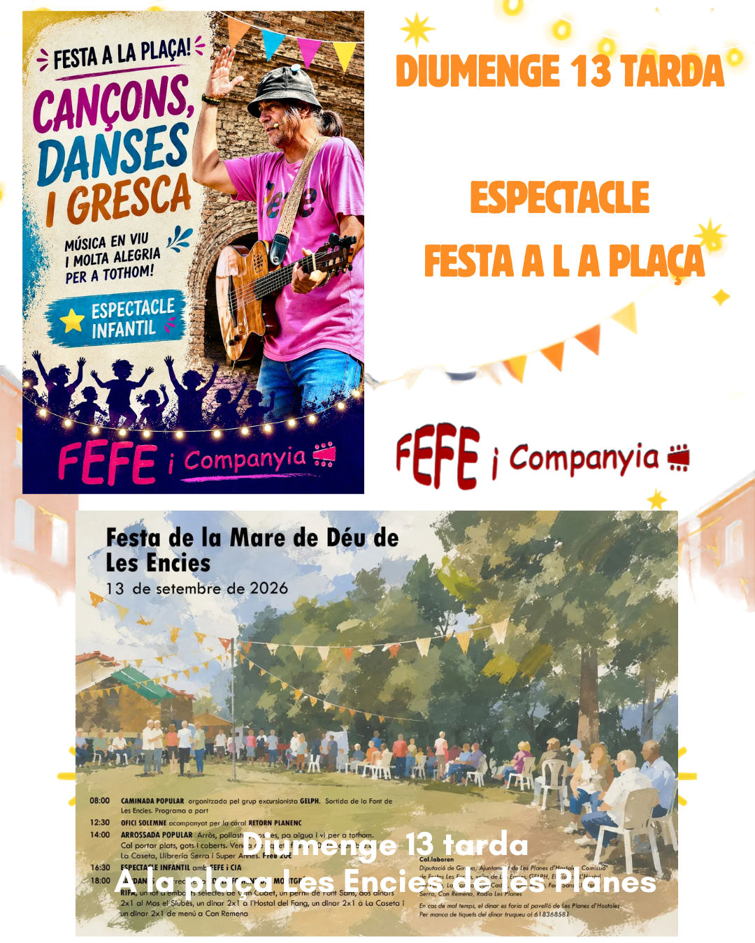 Espectacle festa a la plaça